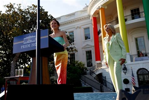 Jill Biden's Daughter Ashley Wears the Rainbow for White House Pride