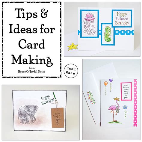 Tips and Ideas for Card Making