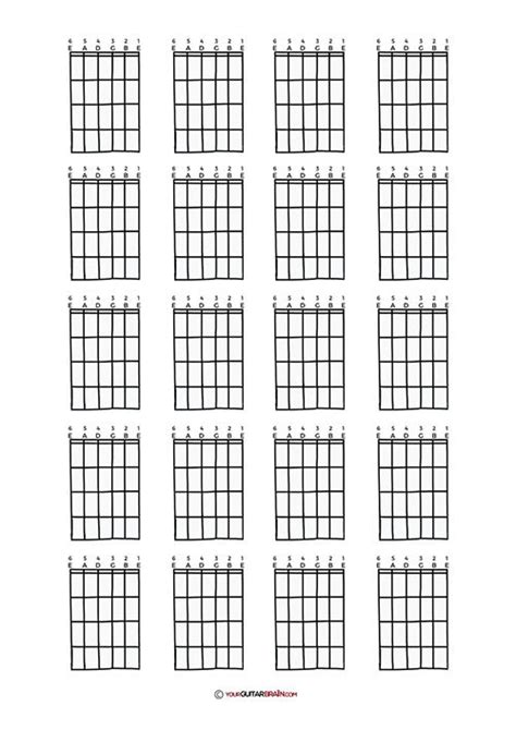 Guitar Note Chart Printable