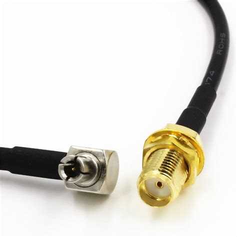 1 X New TS9 Male Right Angle To SMA Female Jack RG174 Pigtail RF Cable