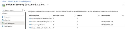 Microsoft Intune Security Baselines Explained