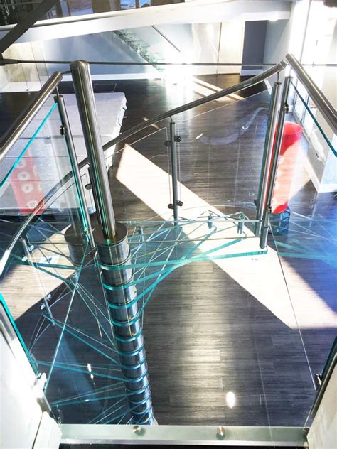 Spiral Staircase Pontefract A Stunning Glass Spiral Stair Project