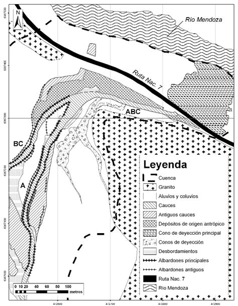 Detalle Del Mapa Geomorfol Gico En El Cual Se Observa La Parte Baja De