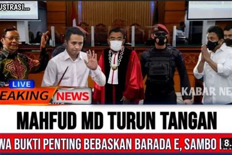 Mahfud MD Hadir Ke Persidangan Bawa Bukti Penting Untuk Bebaskan