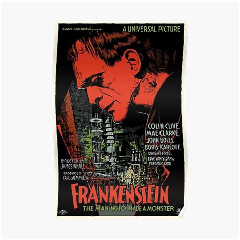 "Frankenstein Movie Poster" Poster for Sale by BeanAndOnion | Redbubble