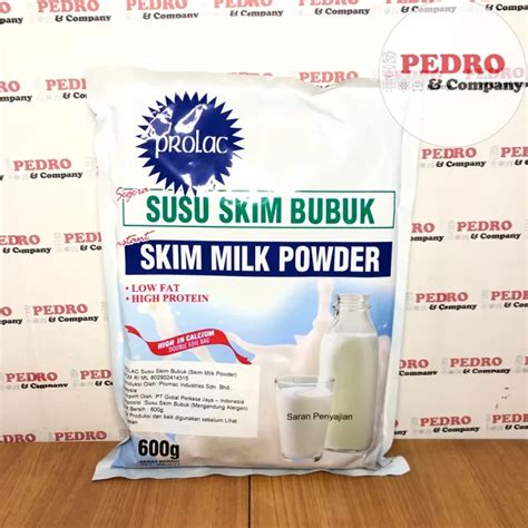 Prolac Skim Milk Powder Susu Bubuk 600 Gram Low Far High Protein