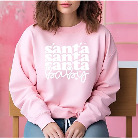 Santa Baby Pink Christmas Jumper for Women, Ladies Christmas Jumper, Christmas Day Outfit ...