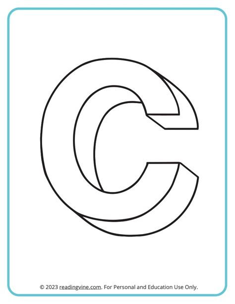 Letter C Coloring Pages