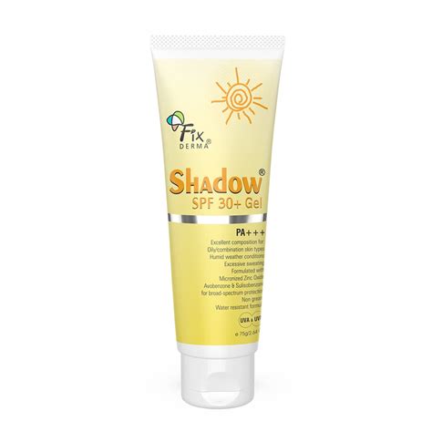 Fixderma Shadow Sunscreen SPF 30 Gel For Oily Skin Acne Prone