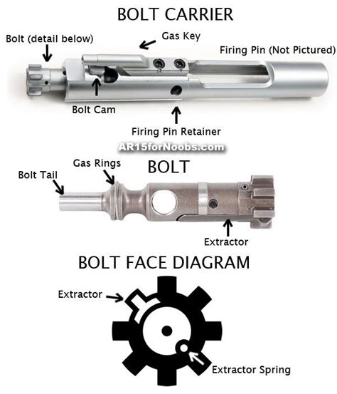 Ar 15 Bolt Carrier Group Diagram Ultra Light Titanium Ar 15