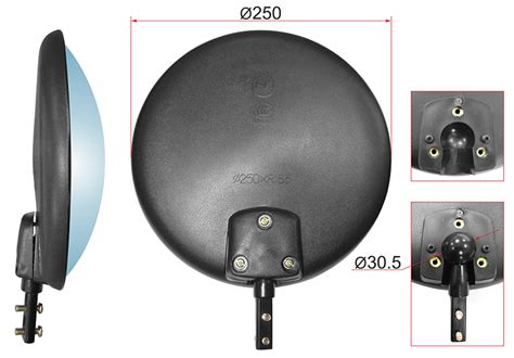 Зеркало SL-1676 (Ø250 X R165)