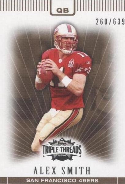 Topps Triple Threads Sepia Alex Smith For Sale Online