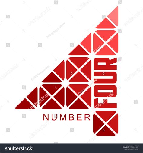 Number Four Logo Templates Full Colors Stock Vector (Royalty Free) 1303513180 | Shutterstock