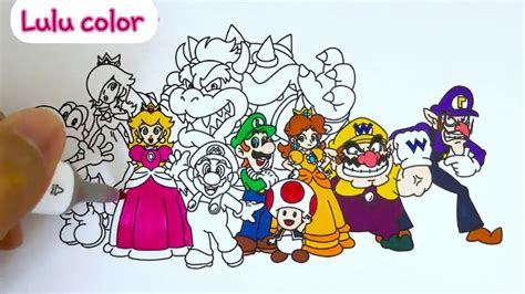 All Mario Characters Drawing