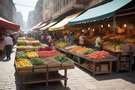Premium Photo | Urban Street Market Image