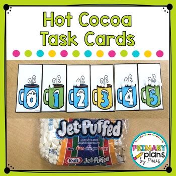 Hot Cocoa Number Task Boxes By Primary Plans By Paris TPT