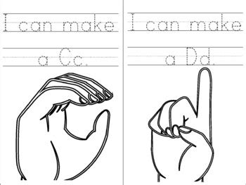 Sign Language Alphabet Book by Cindy's Treasures | TPT