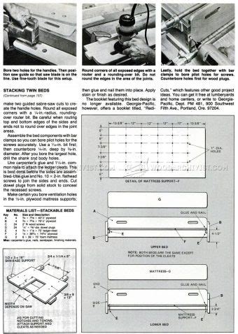 Stackable Beds Plans • WoodArchivist