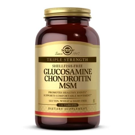 Solgar Triple Strength Glucosamine Chondroitin MSM 120 Tablets