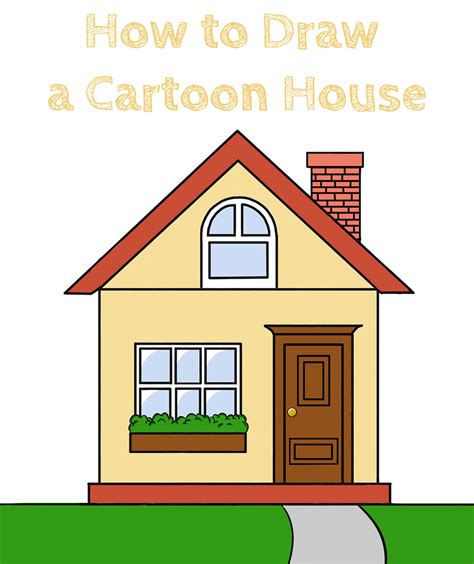 How to Draw a Cartoon House - How to Draw Easy