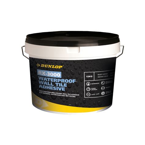 Waterproof Ready Mixed Wall Tile Adhesive for Wet Areas | Dunlop RX-3000