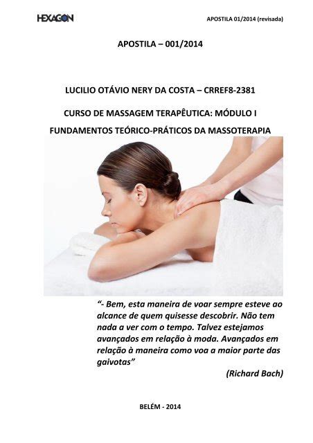 Apostila Do Curso Livre De Massoterapia M1pdf