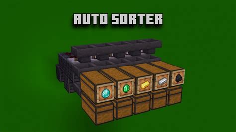 How To Build An Auto Sorter In Minecraft Easy Youtube