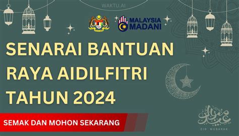 Senarai Bantuan Raya Aidilfitri Semak Dan Mohon Sekarang