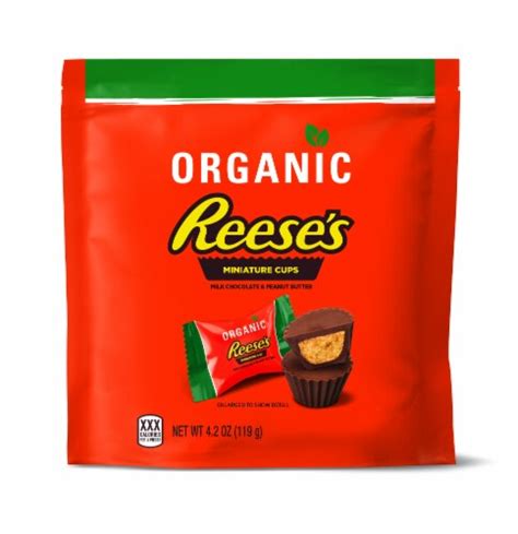 Reeses Organic Miniature Milk Chocolate And Peanut Butter Cups 42 Oz