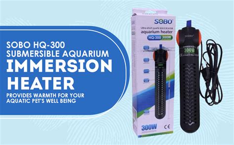 Shivi Pets Sobo HQ 300 Submersible Aquarium Immersion Heater Amazon