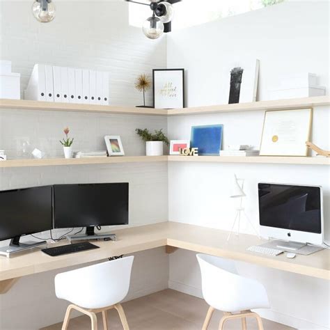 28 Stylish Home Office With Two Desks Recommendations