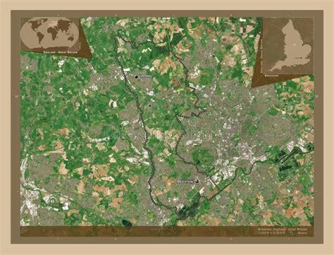 Broxtowe England Great Britain Low Res Satellite Labelled P Stock