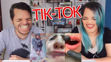 Os Melhores Tik Tok De ComÉdia Tente NÃo Rir Amora React Youtube