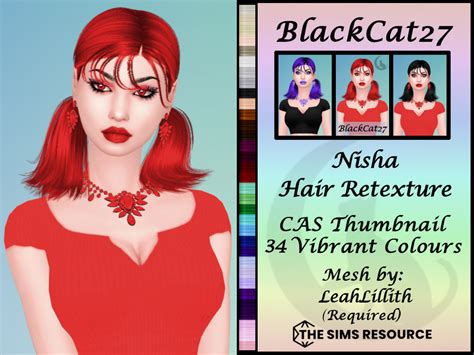 The Sims Resource Leahlillith Nisha Hair Retexture Mesh Needed