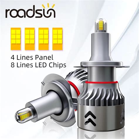 Roadsun H H Led Sides Lm H Led Headlight H Hb