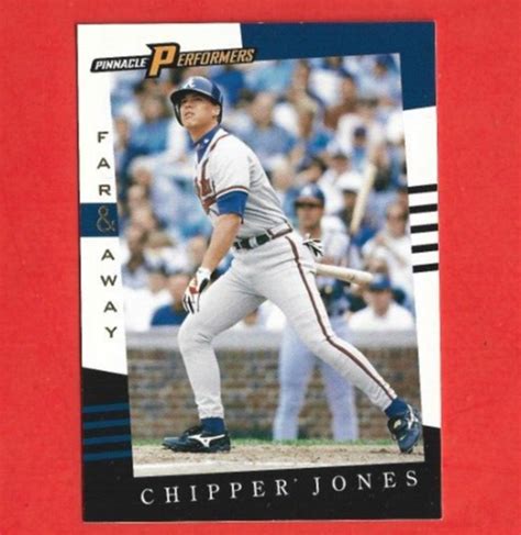 1998 Pinnacle Performers Atlanta Braves Baseball Card 143 Chipper