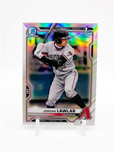 Jordan Lawlar 2021 Bowman Draft Chrome Refractor 1st Bowman BDC 194