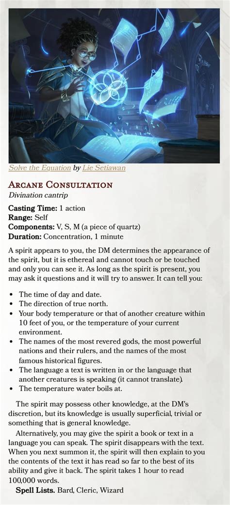 Divination Wizard Suggestions Rdnd