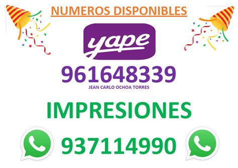 Numero De Yape He Impresiones Pdf