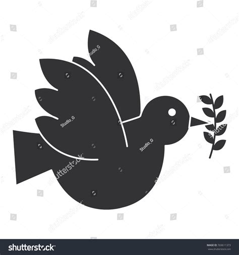 Peace Dove Olive Branch Stock Vector Royalty Free 769611373