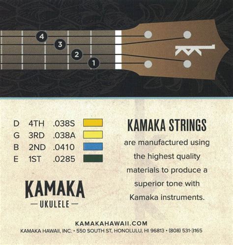 Kamaka Baritone Ukulele String Set | UKE Republic