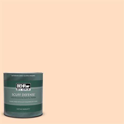 Behr Ultra Qt A Peach Fade Extra Durable Semi Gloss Enamel