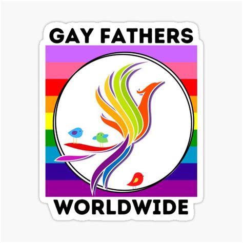 Pegatina Logotipo De Padres Gay En Todo El Mundo 3 De Gayfathers Redbubble