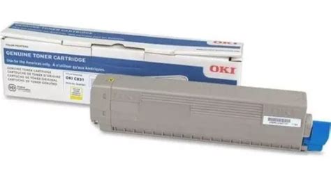 Cartucho De Toner Okidata C831 Amarelo Original Lacrado Parcelamento