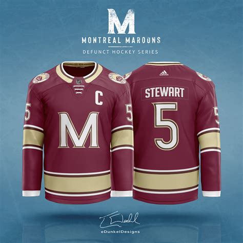 Montreal Maroons (Defunct Hockey Redesign) | Custom hockey jerseys ...