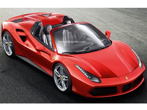 Ferrari Gtb Spider Cabrio Rendering Zeigt Supersportler Mit