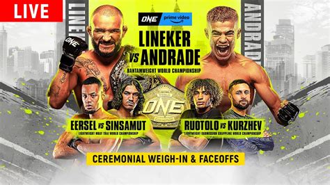 Live In HD ONE On Prime Video 3 Lineker Vs Andrade Ceremonial