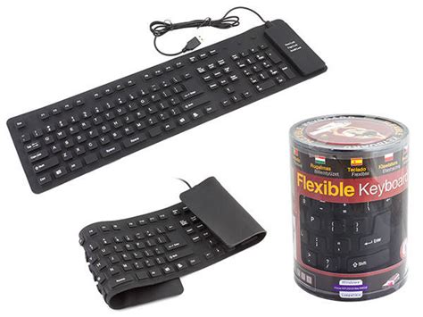 Гибкая резиновая клавиатура Flexible Keyboard от USB (ID#1223914616 ...