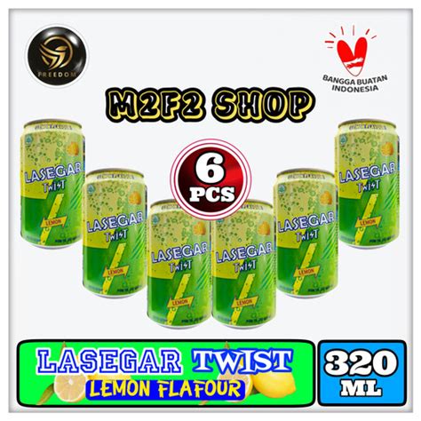 Jual LASEGAR Twist Minuman Penyegar Lemon Original Kaleng 320 Ml 6