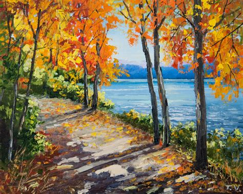 Oil Paintings Of Trees In Autumn